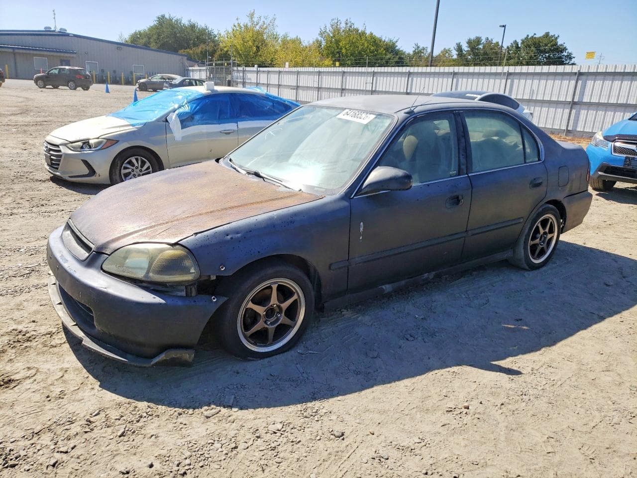1998 Honda Civic — lot COPART #64168526, Avariat Față
