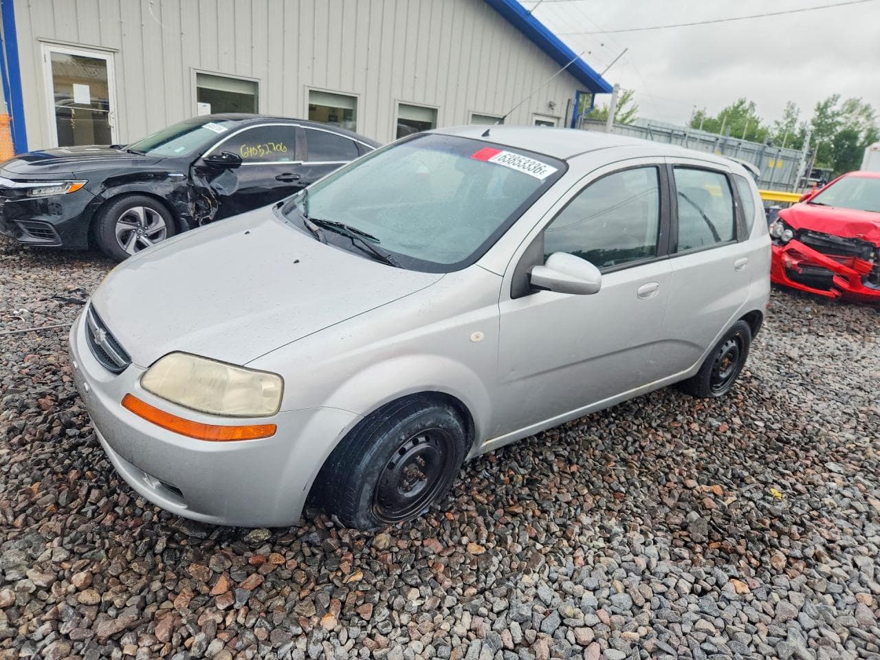 2006 Chevrolet Aveo — lot COPART #63853336, Avariat Față