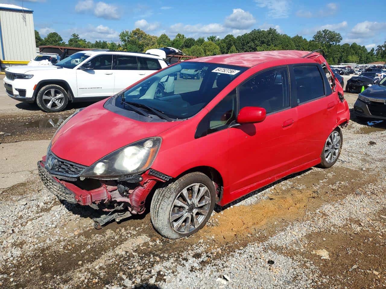 2012 Honda Fit — lot COPART #64752756, Avariat Spate