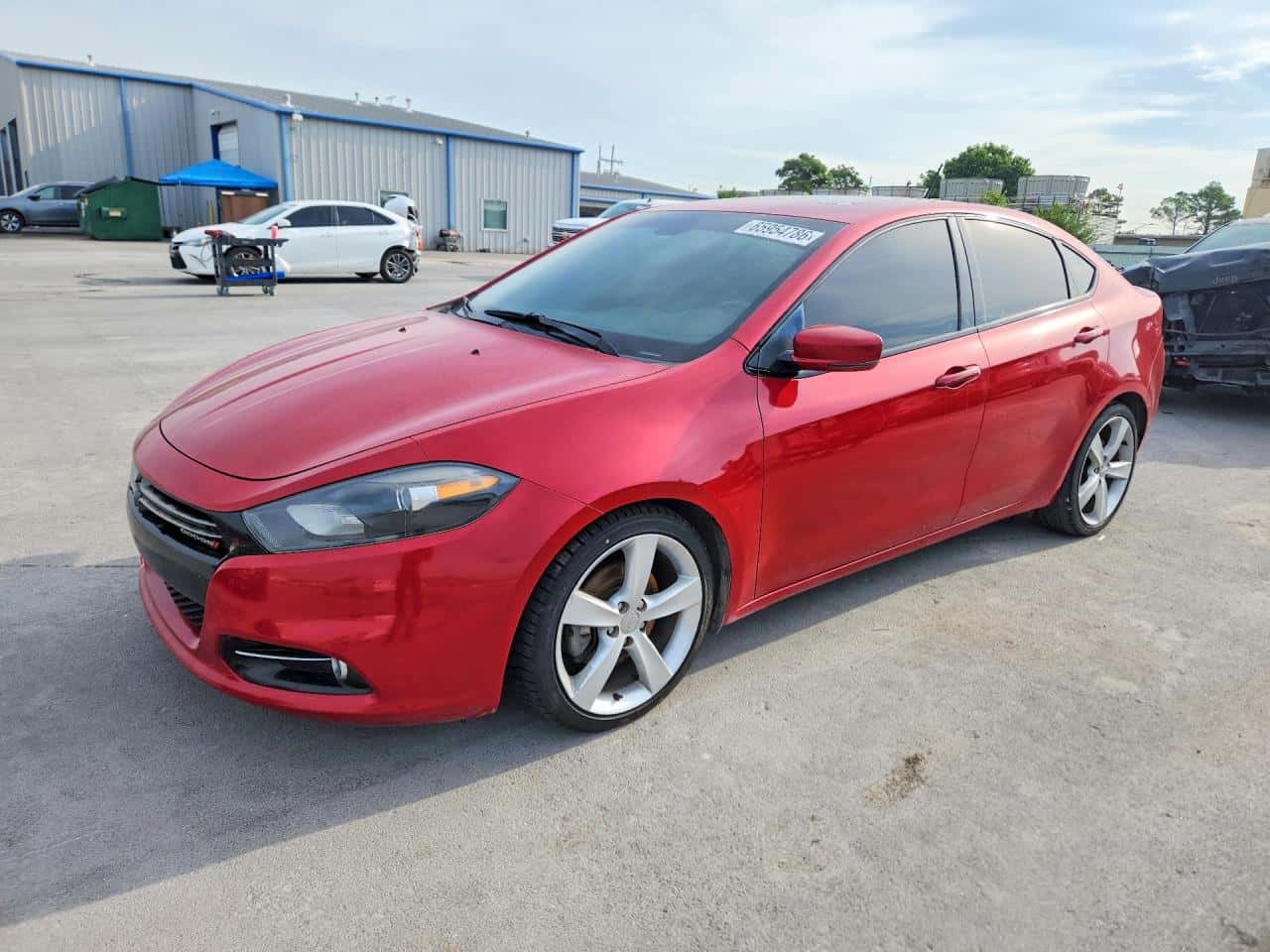 2014 Dodge Dart — lot COPART #65954786, Avariat Lateral
