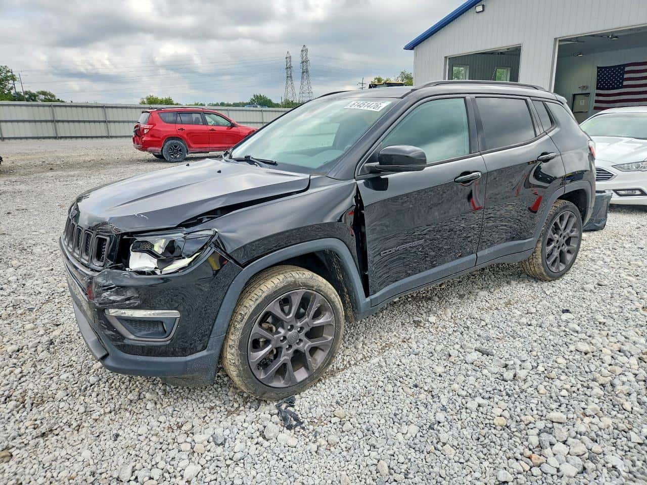 2020 Jeep Compass — lot COPART #61451476, Avariat Față