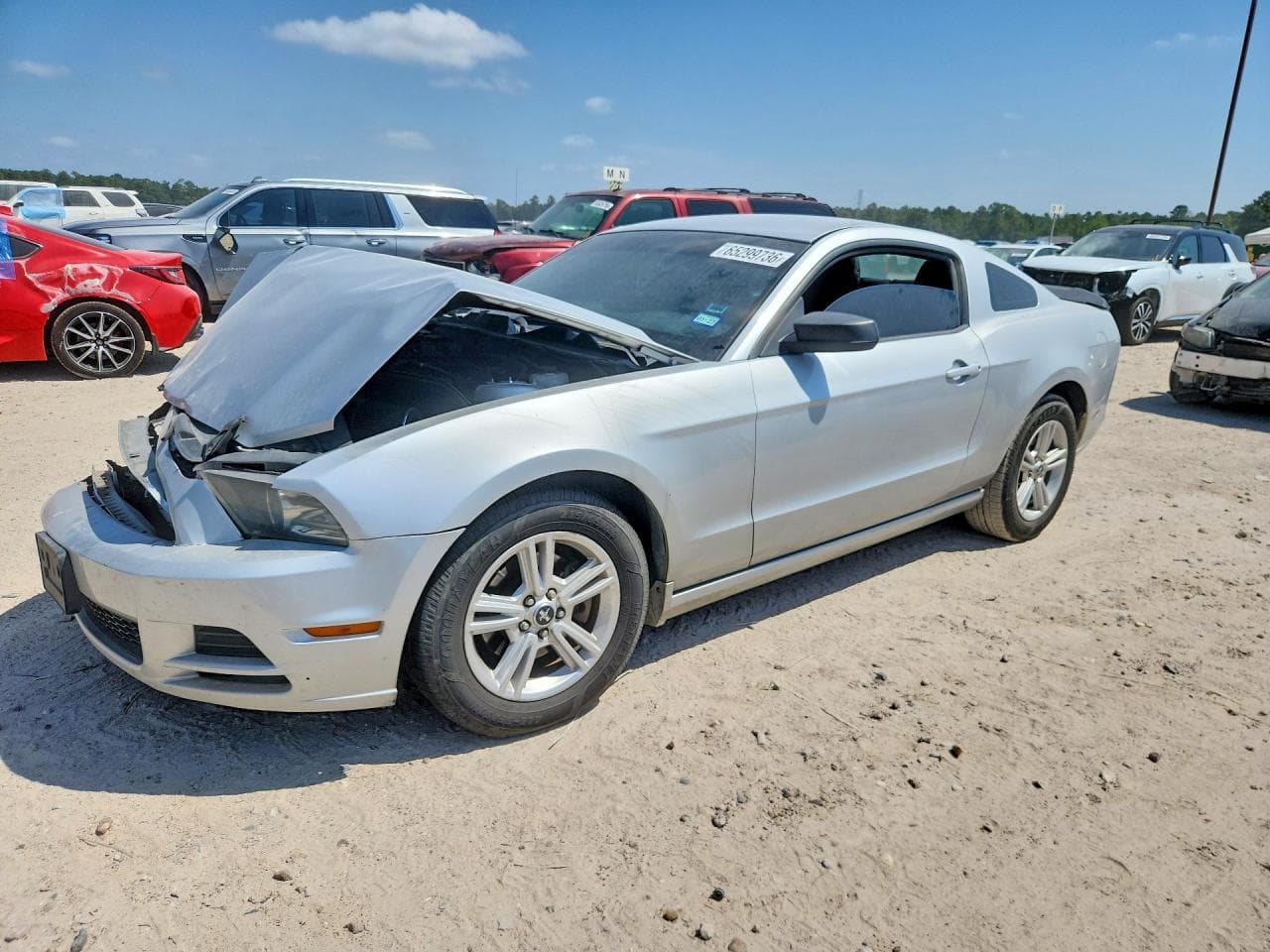 2014 Ford Mustang — lot COPART #65299736, Avariat Față