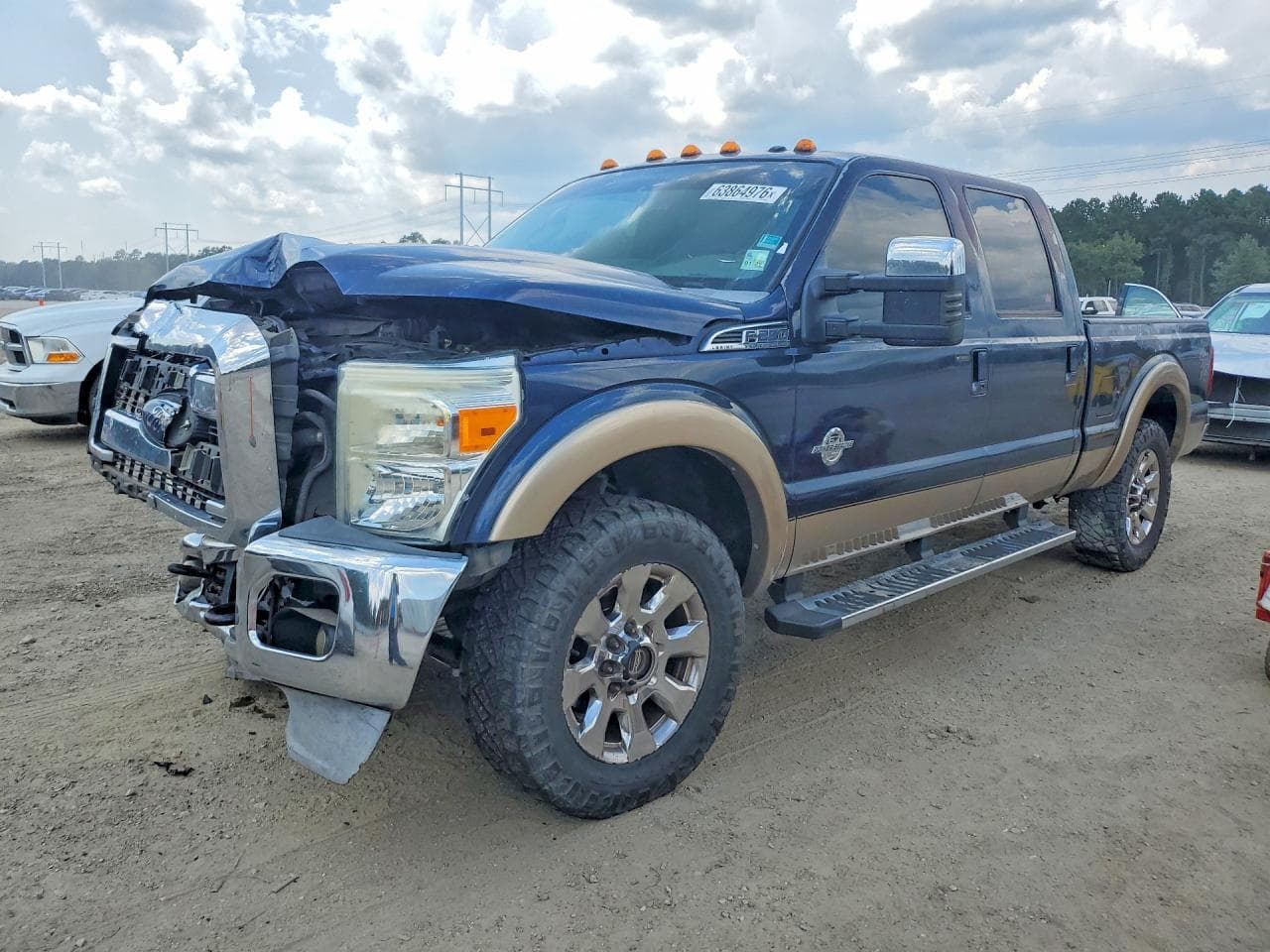 2014 Ford F-250 — lot COPART #63864976, Avariat Față