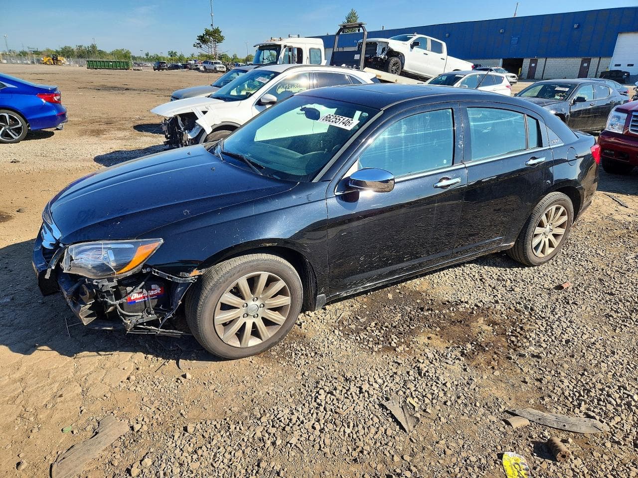 2013 Chrysler 200 — lot COPART #66255146, Avariat Față