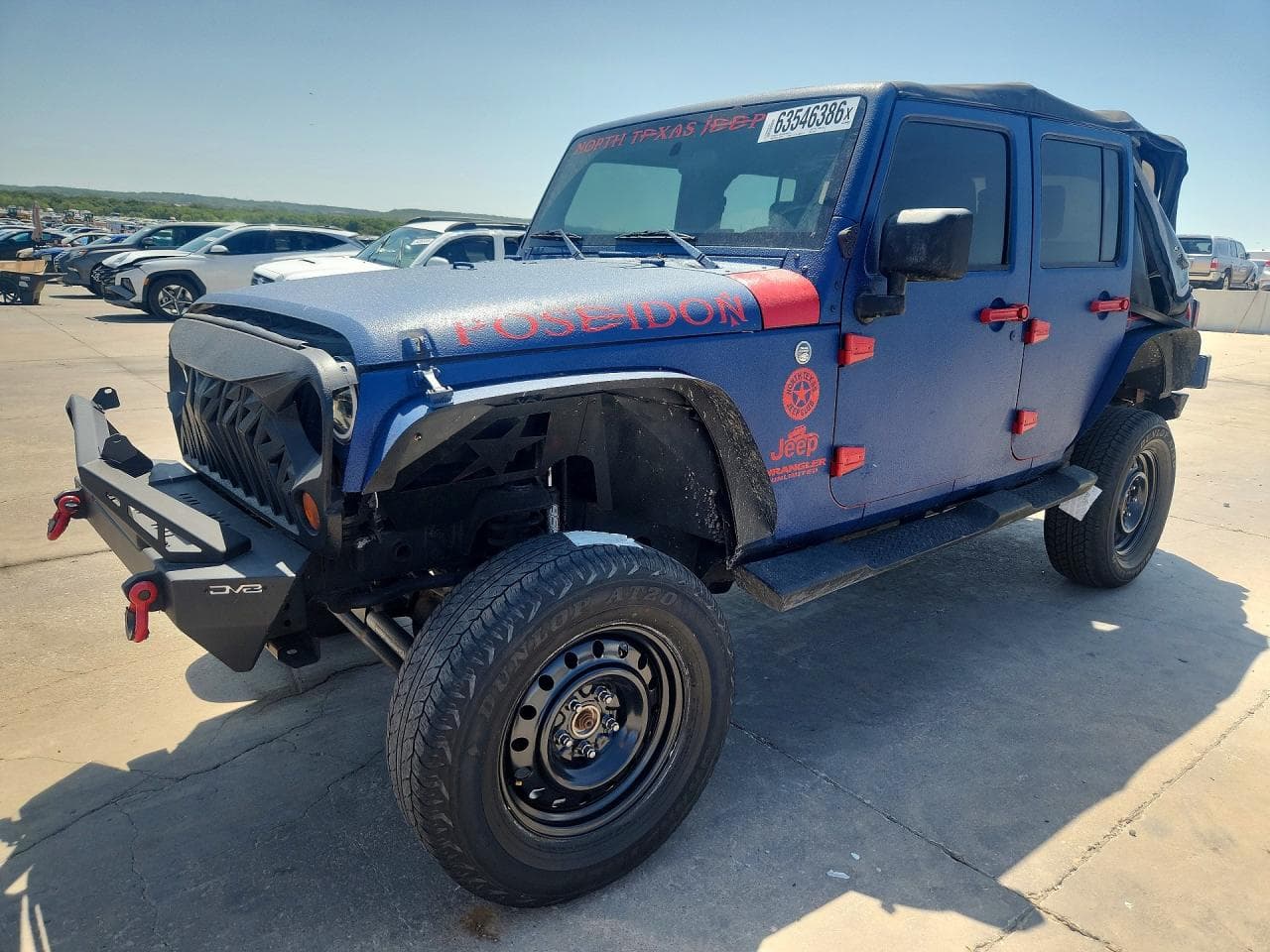 2007 Jeep Wrangler — lot COPART #63546386, Avariat Față