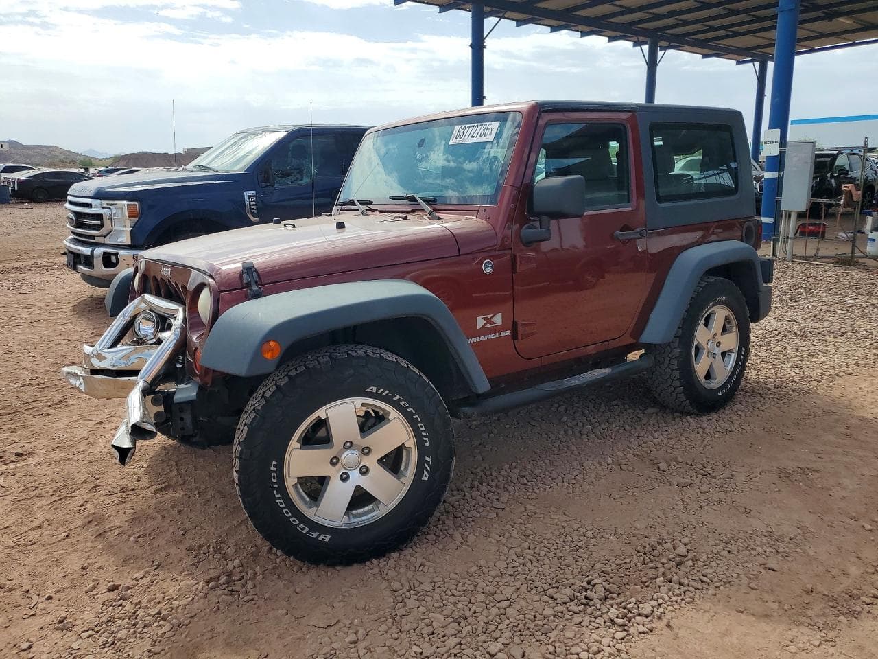 2009 Jeep Wrangler — lot COPART #63772736, Avariat Față