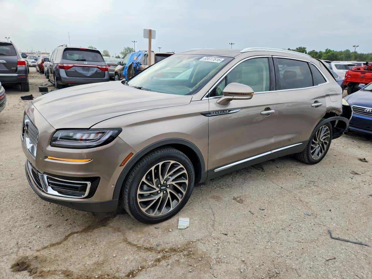 2020 Lincoln Nautilus — lot COPART #65617616, Avariat Spate