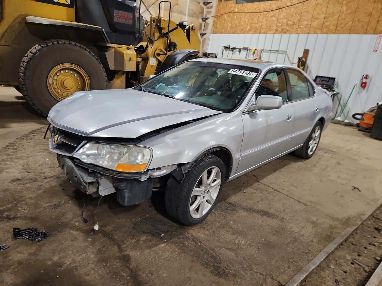 2002 Acura TL — lot COPART #64754186, Avariat Față