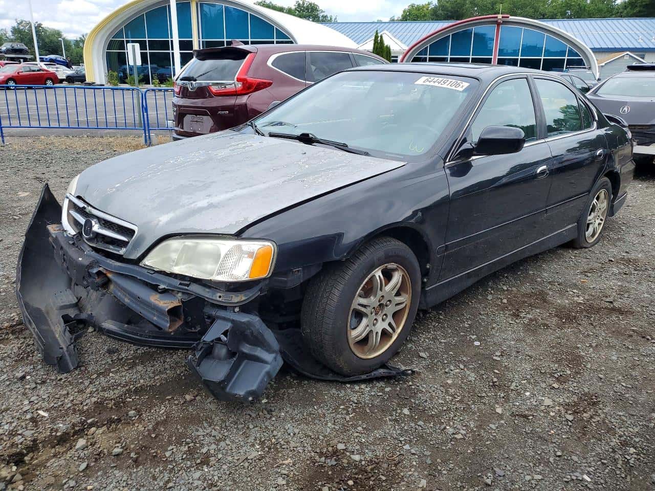 2000 Acura TL — lot COPART #64449106, Avariat Față
