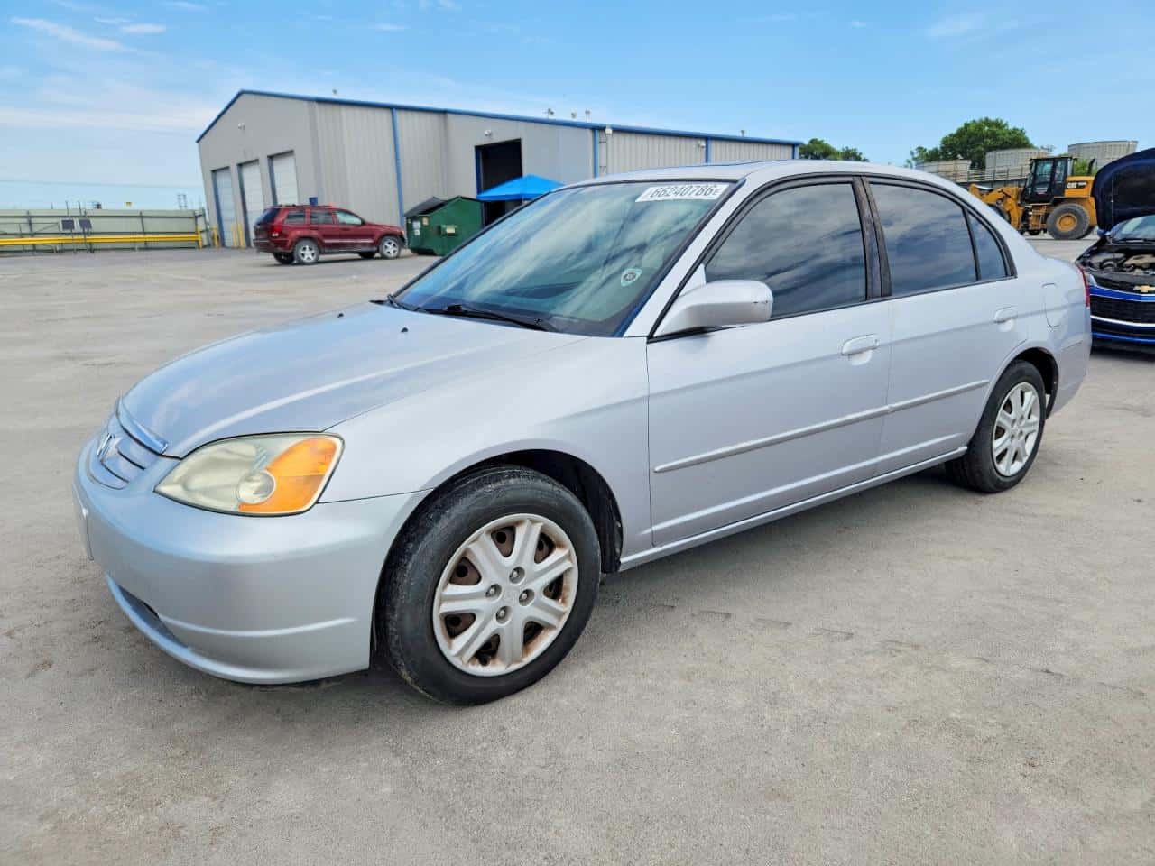 2003 Honda Civic — lot COPART #66240786, Grindină