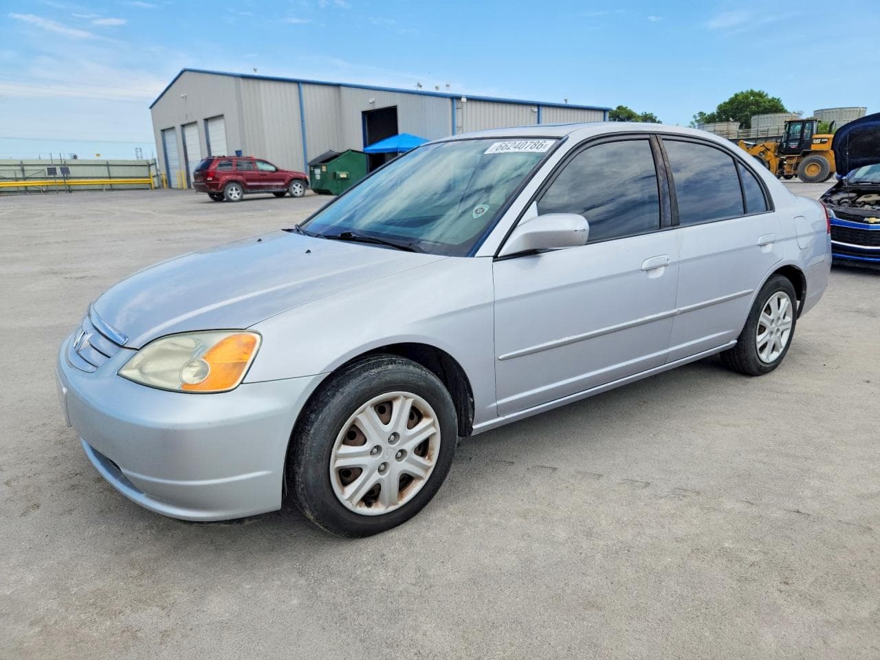 2003 Honda Civic — lot COPART #66240786, Grindină