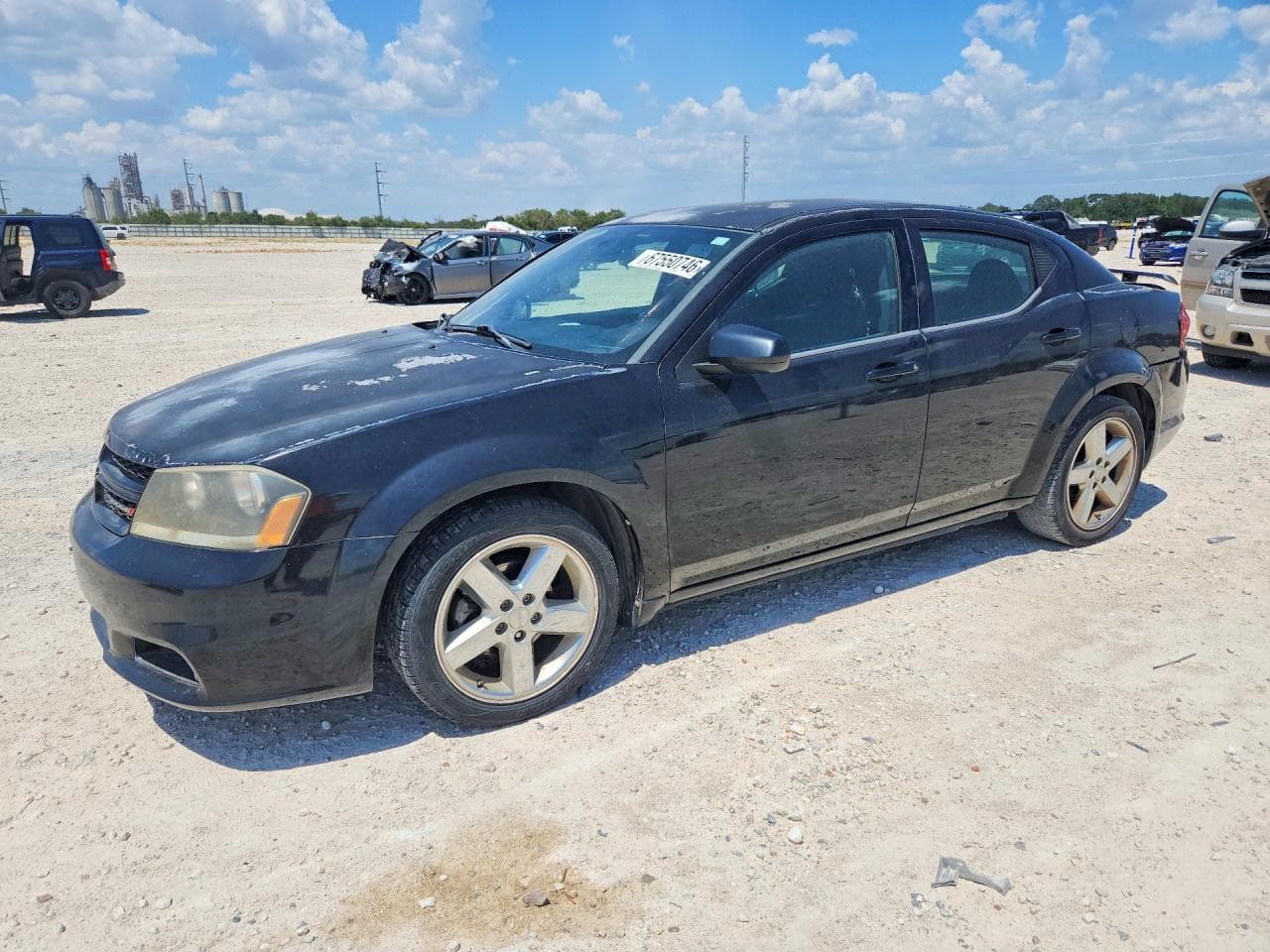 2013 Dodge Avenger — lot COPART #67550746, Avariat Spate