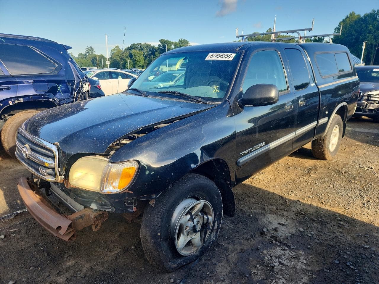 2002 Toyota Tundra — lot COPART #67456356, Avariat Față